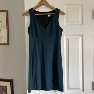 J. Crew Deep Teal Sleeveless V-Neck mini cocktail Dress